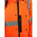 Reflektierende Sicherheitskleidung Herstellung HI Vis wasserwinter warmer Arbeitspulenjacken mit Baumwoll Liner